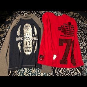 Two long sleeve diesel shirts